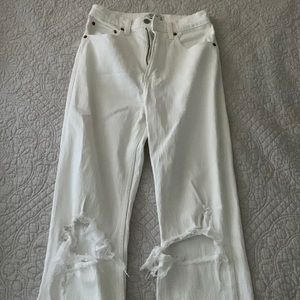 Abercrombie & Fitch Ankle Straight Ultra High Rise jeans